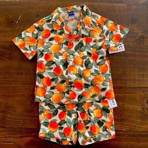 Old navy matching linen set in 18-24 months